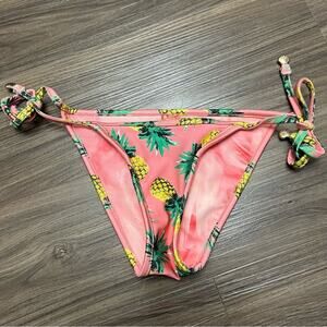 WILDFOX Pineapple Reversible bikini bottom sz xs